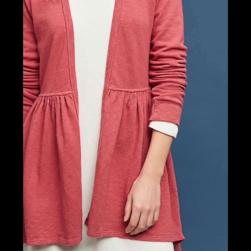 NWOT Anthropologie peplum cardigan